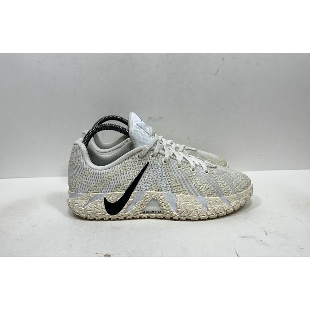 Nike JA 3 Sound Check GS White Black Basketball Sneakers Size 6y IB4773-101